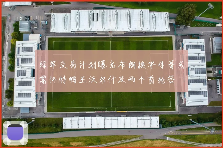 绿军交易计划曝光布朗换字母哥或需怀特鸭王沃尔什及两个首轮签